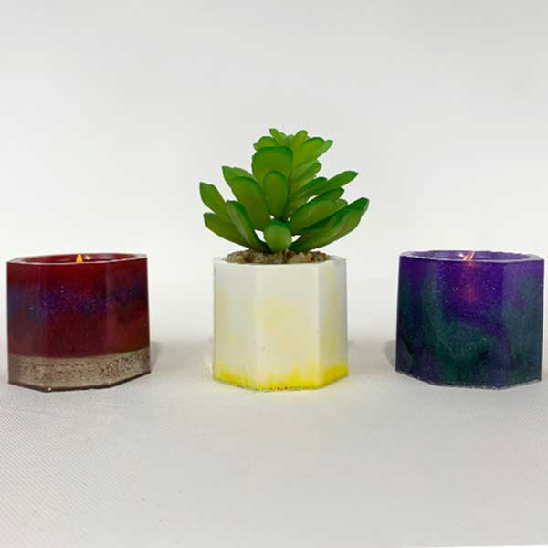 Epoxy Tea Light Holder & Mini Planter Kit