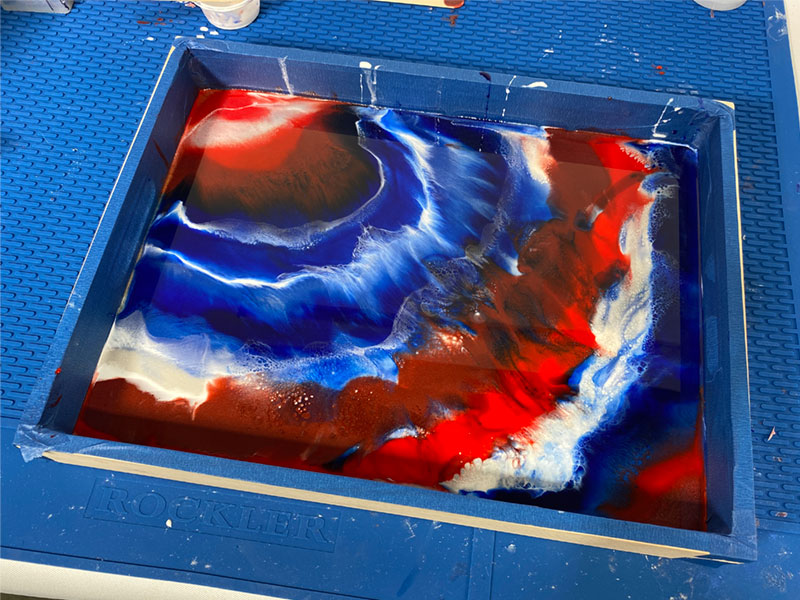 Epoxy Patriotic Serving Tray Mini Kit