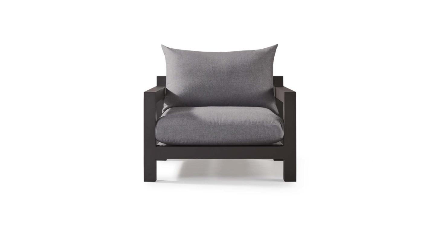 PACIFIC ARM CHAIR ALUMINUM ASTEROID
