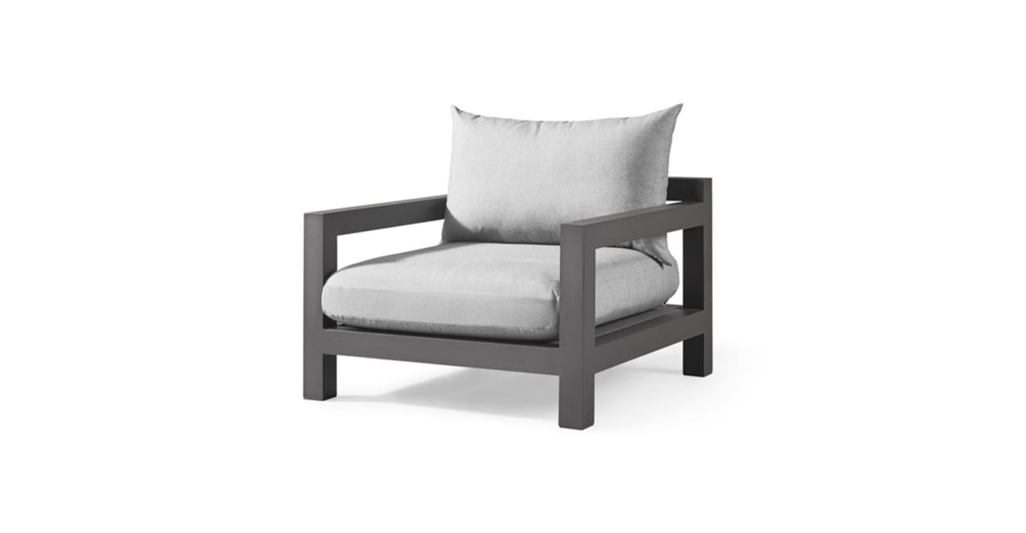 PACIFIC ARM CHAIR ALUMINUM ASTEROID