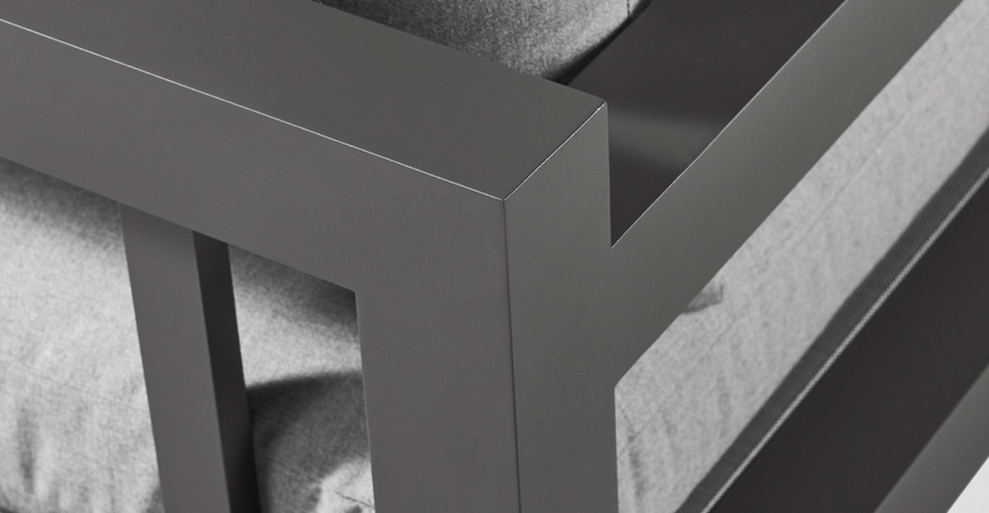 PACIFIC ARM CHAIR ALUMINUM ASTEROID