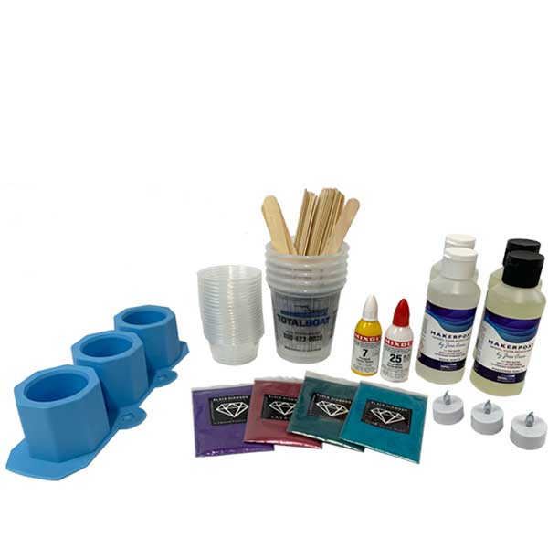Epoxy Tea Light Holder & Mini Planter Kit