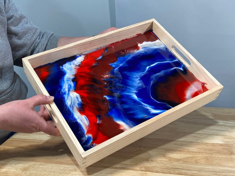 Epoxy Patriotic Serving Tray Mini Kit