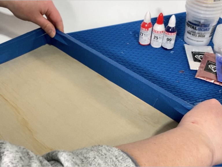 Epoxy Patriotic Serving Tray Mini Kit